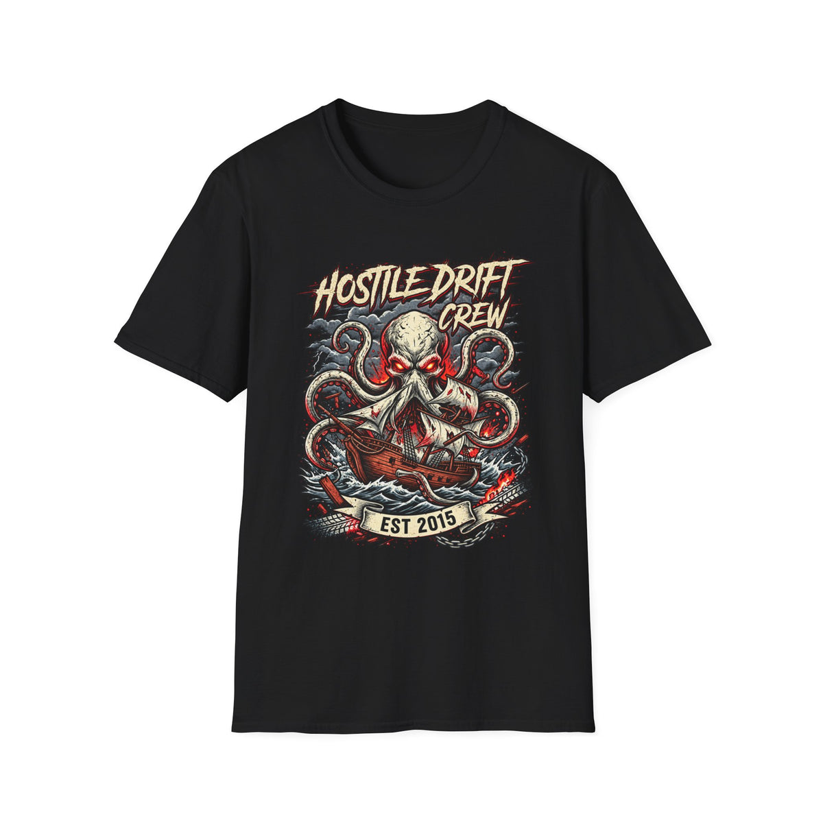 T-shirt Hostile Kraken Front Only
