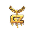 Kiss-Cut Vinyl GoldZilla Bling Slap Sticker