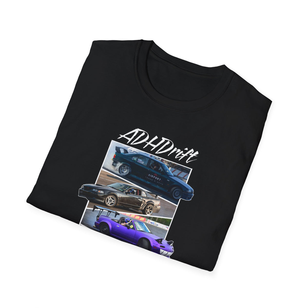 ADHDrift Cars Front Only T-shirt