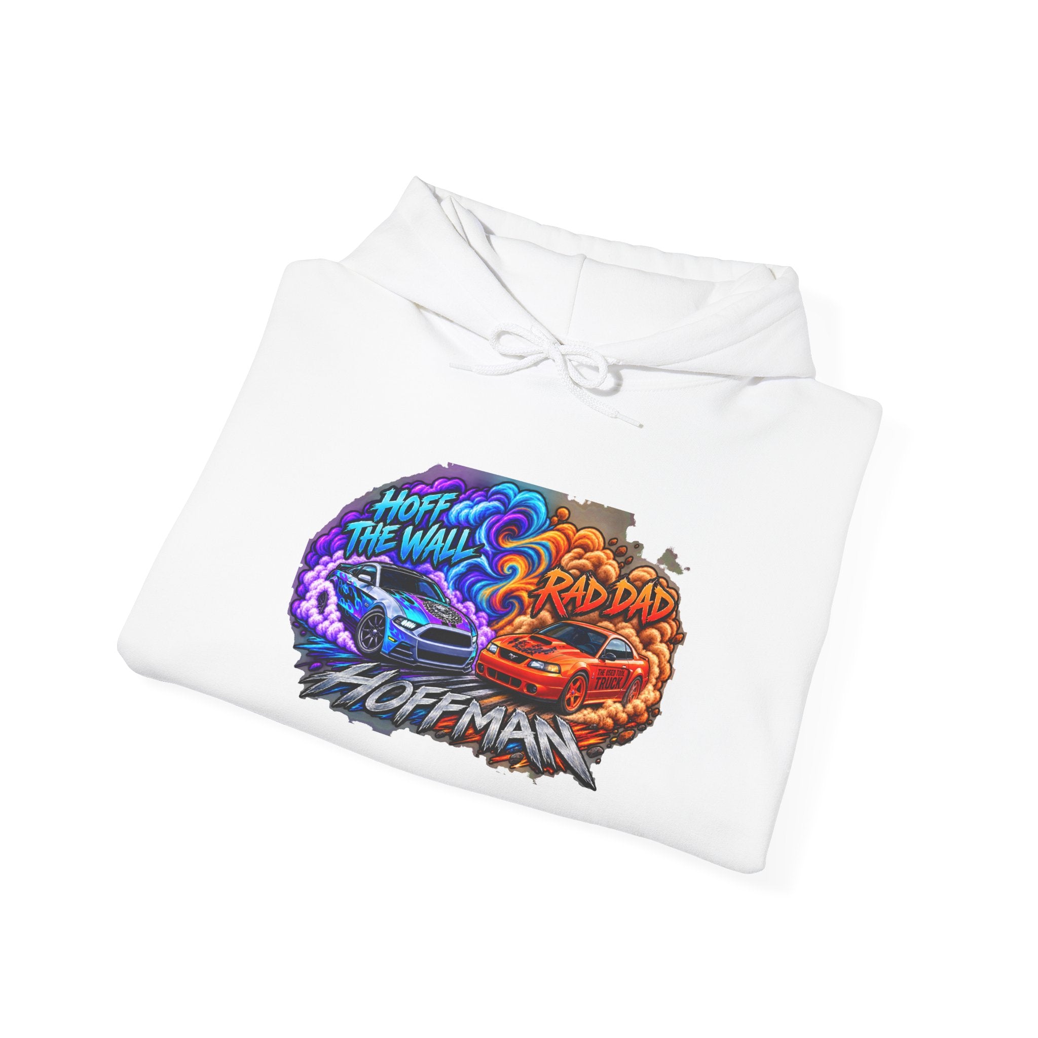 Racing Drift Hoodie —Adam & Alex Smoke Graphic Pullover front
