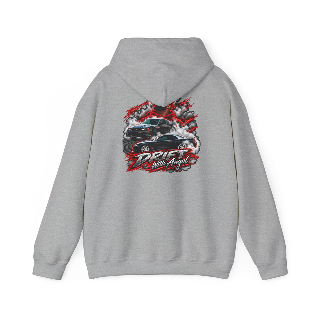 Heavy Blend™ Hooded Sweatshirt Drift N Angel Front & Back