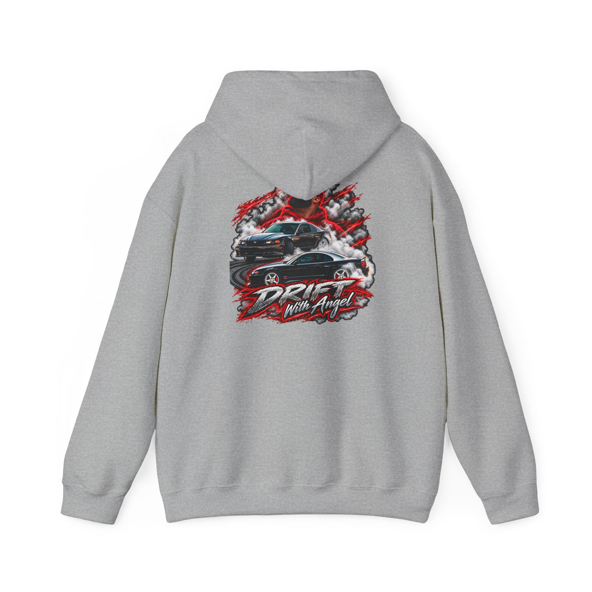Heavy Blend™ Hooded Sweatshirt Drift N Angel Front & Back