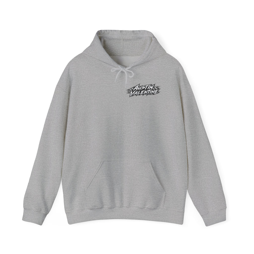 Unisex Heavy Blend™ Hooded Sweatshirt Austin Valentine Drift Front & Back