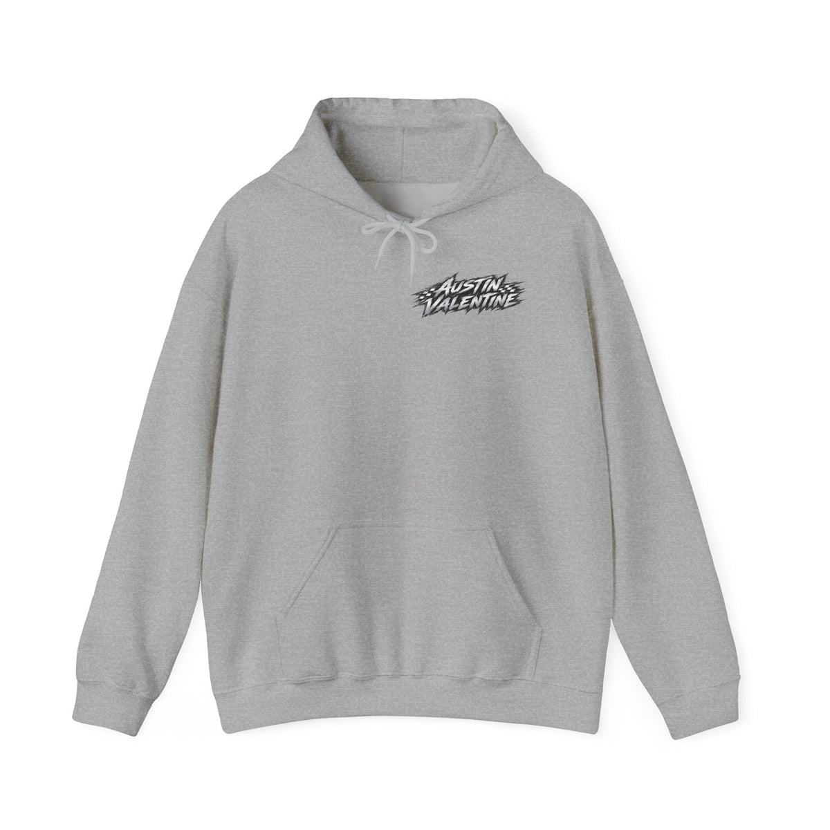 Unisex Heavy Blend™ Hooded Sweatshirt Austin Valentine Drift Front & Back