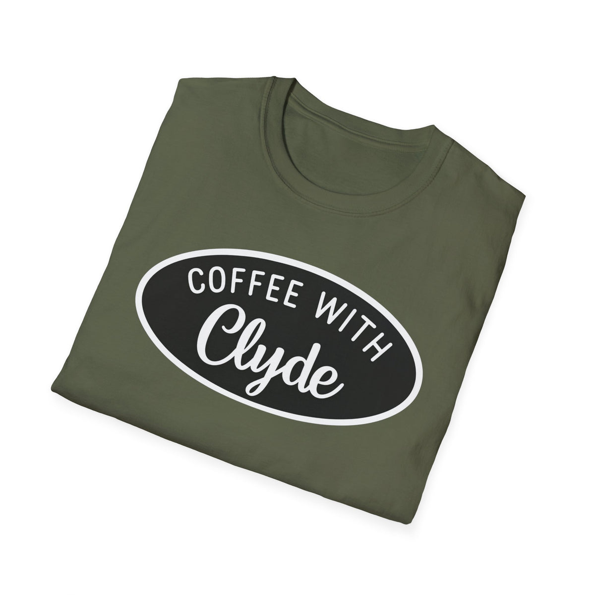 T-shirt Coffee with Clyde Front Only