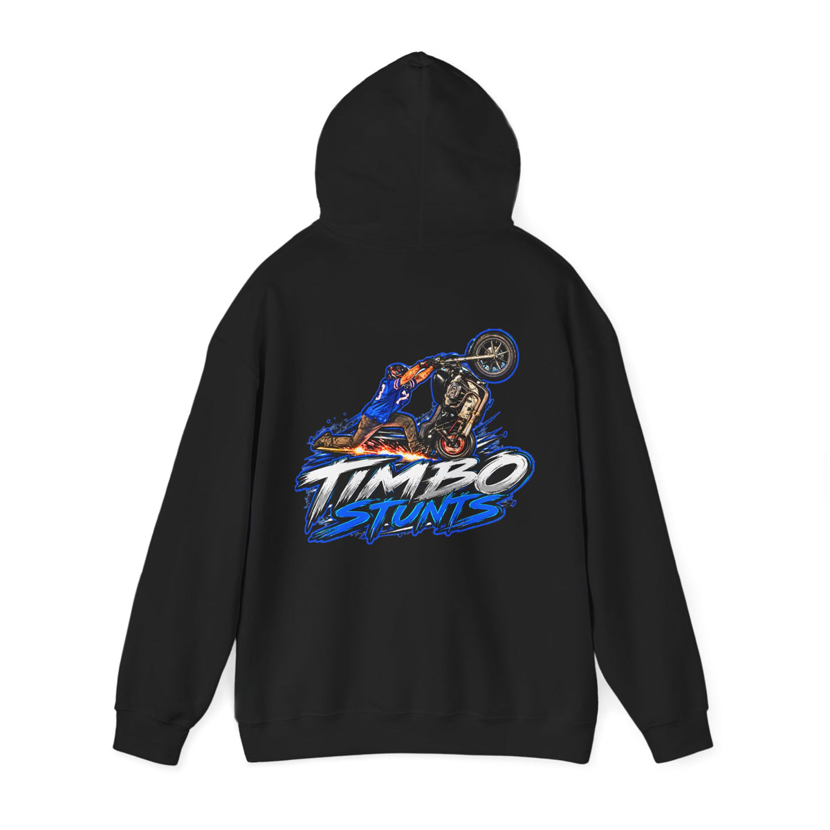 Hooded Sweatshirt TimboStunts Knee Scrape Front & Back