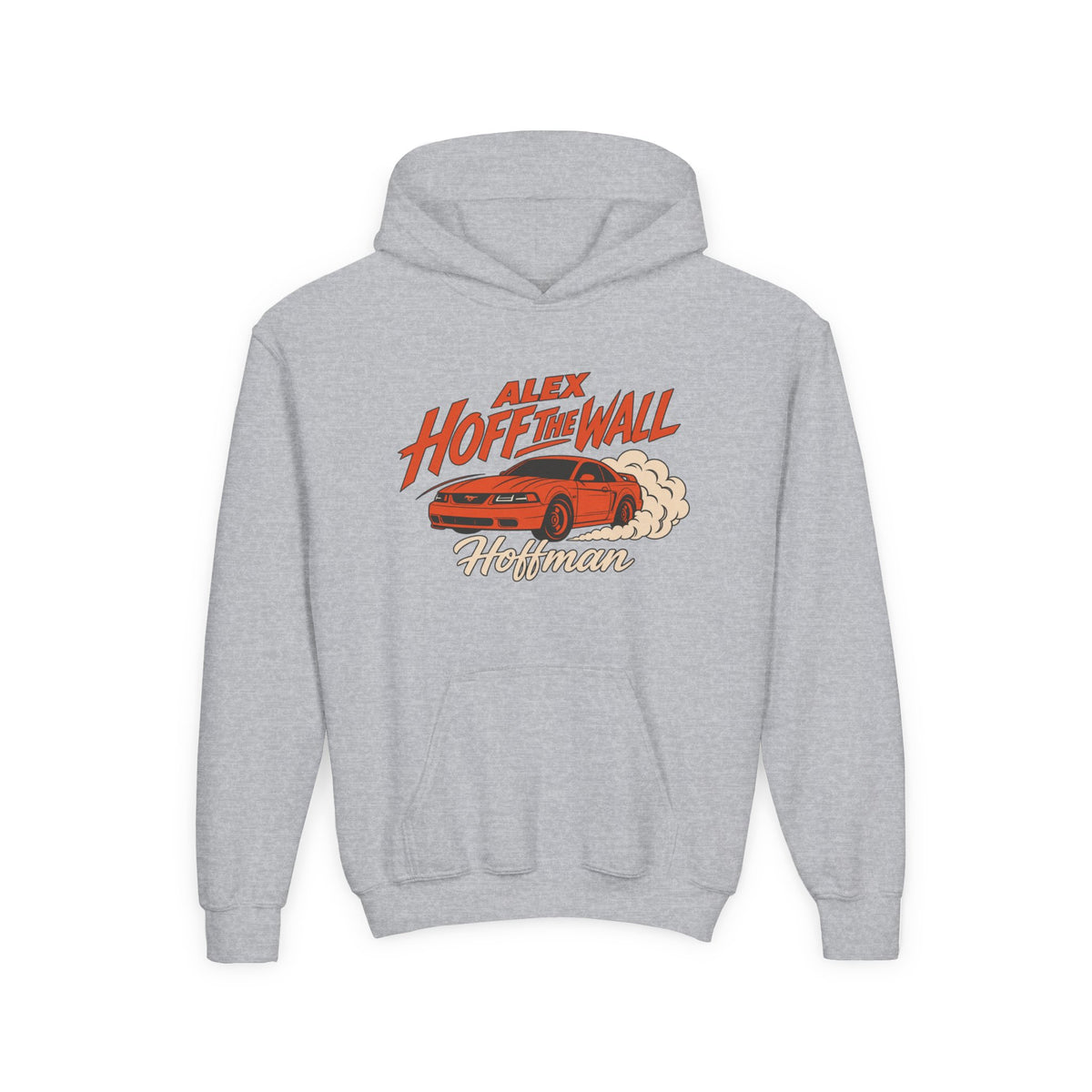 Youth Hoodie – 'Alex Hoff The Wall' Retro