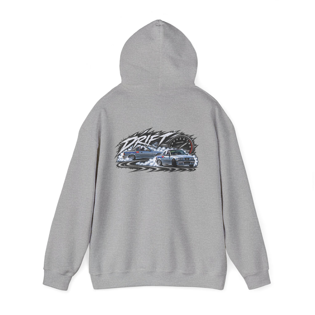 Unisex Heavy Blend™ Hooded Sweatshirt Austin Valentine Drift Front & Back