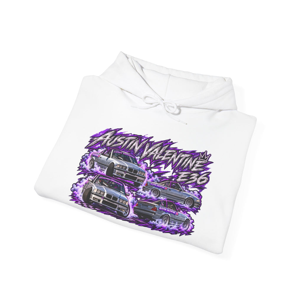 Hooded Sweatshirt Austin Valentine Front Purple
