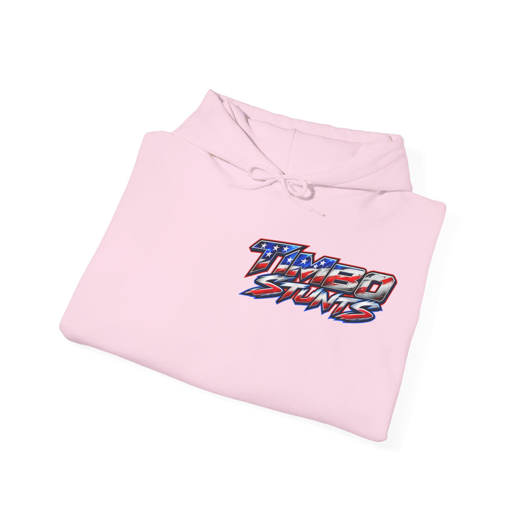 Hooded Sweatshirt TimboStunts Table Jump Front & Back