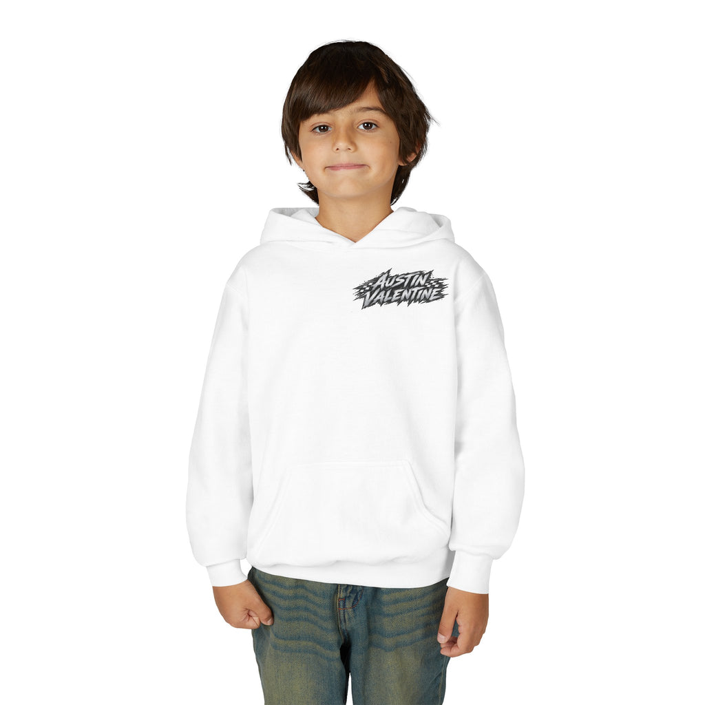 Youth Hoodie – Austin Valentine Drift Front & Back