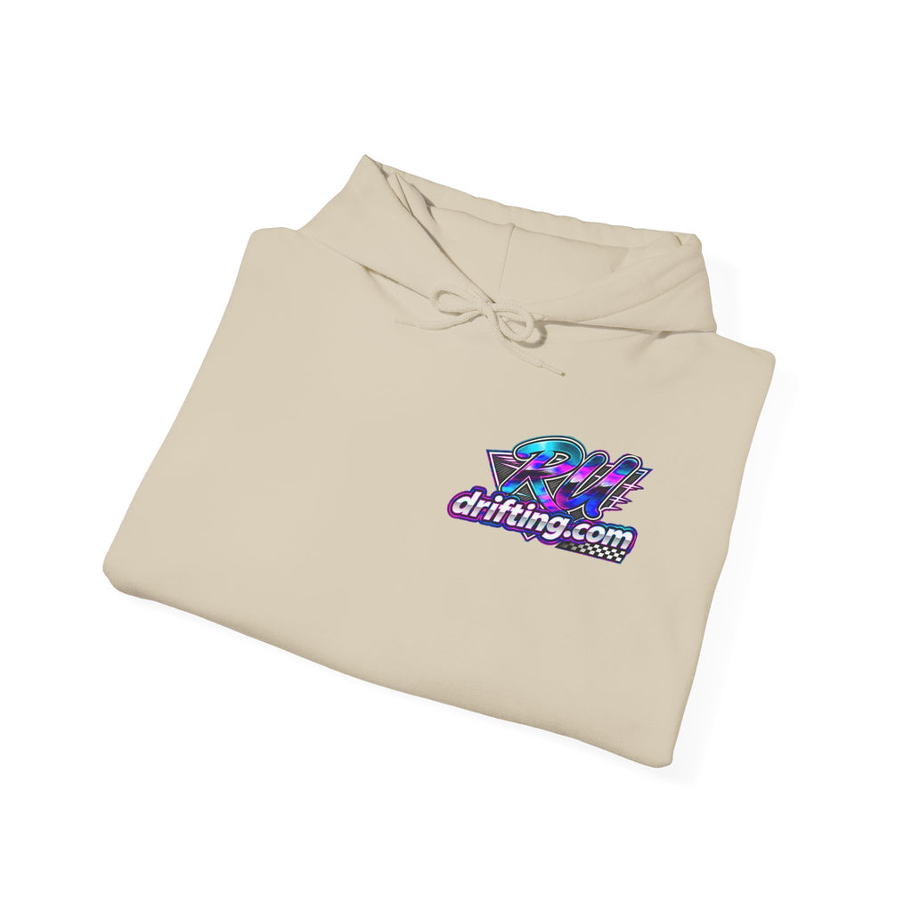 Heavy Blend™ Hooded Sweatshirt Alex Hoff the Wall Gas Station Front & Back