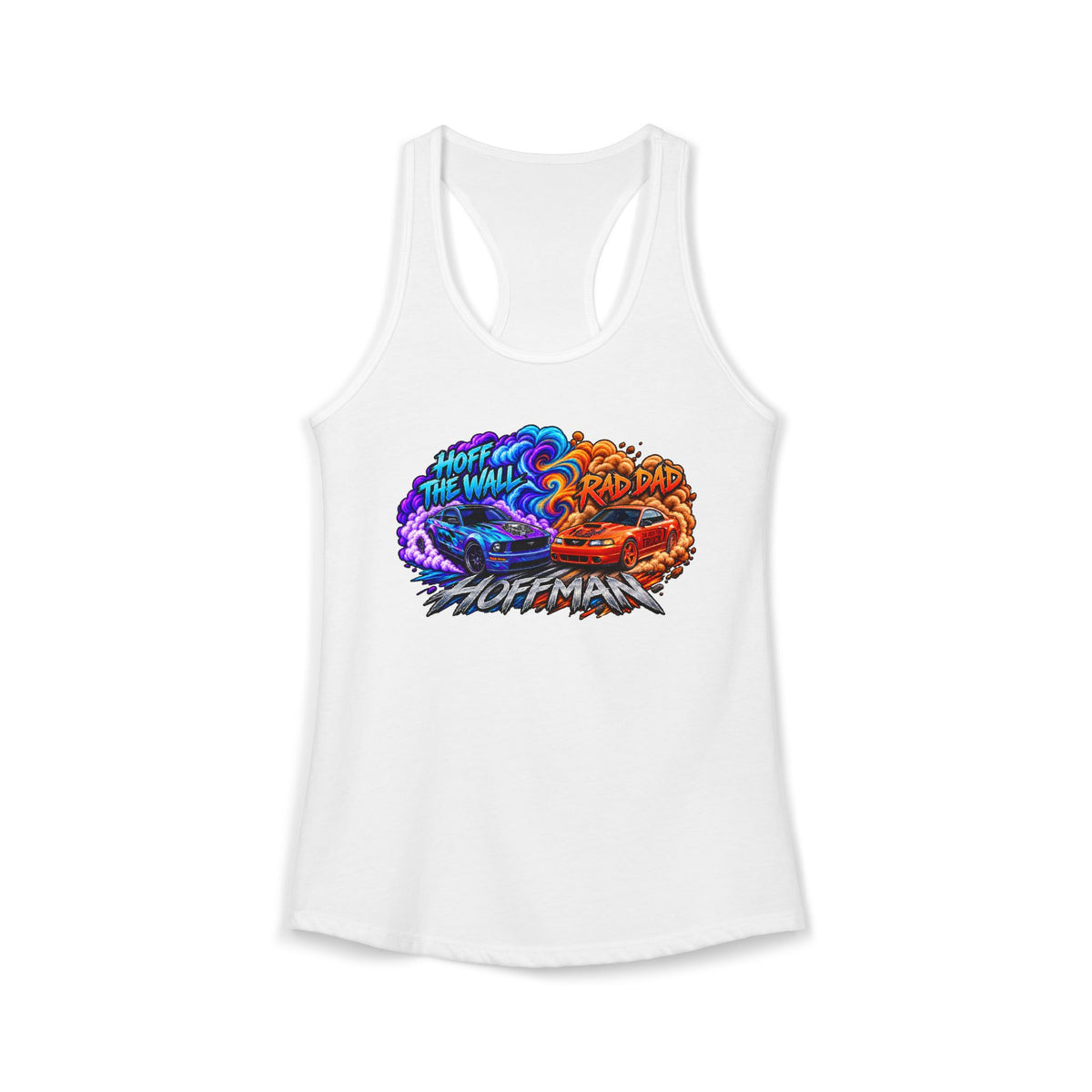 Women's Ideal Racerback Tank-Adam & Alex Smoke