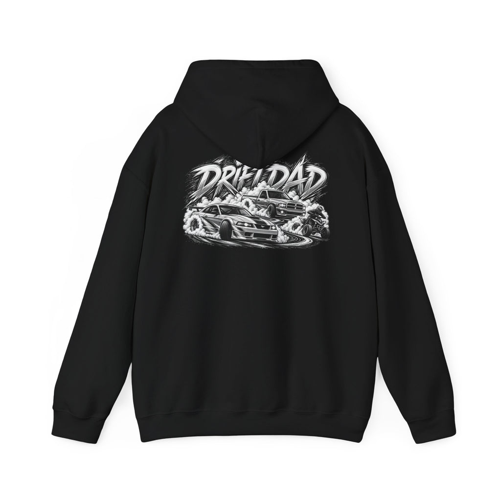 Hooded Sweatshirt Drift Dad Front & Back