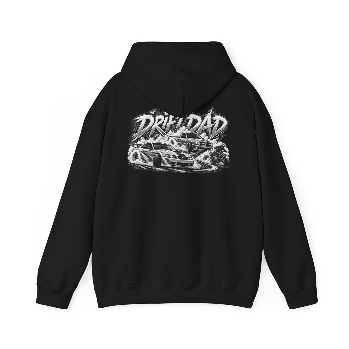 Hooded Sweatshirt Drift Dad Front & Back