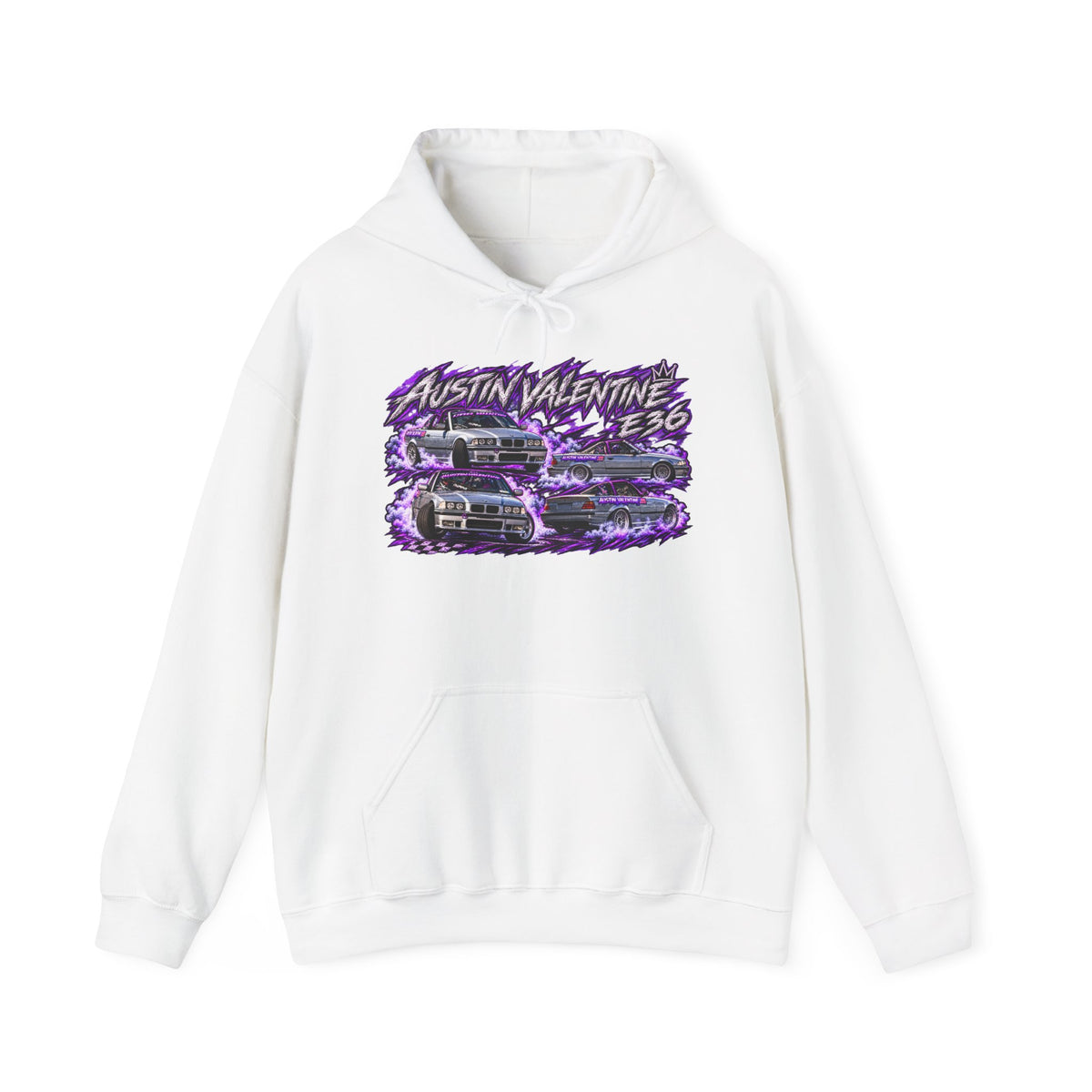 Hooded Sweatshirt Austin Valentine Front Purple