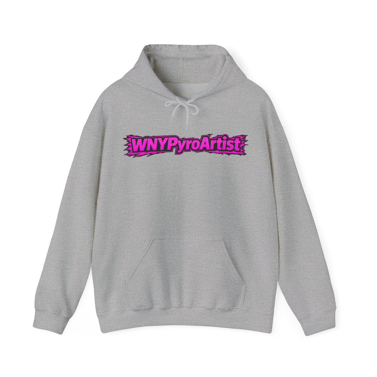 Hooded Sweatshirt WNYPyroArtist Car and Fireworks Front & Back