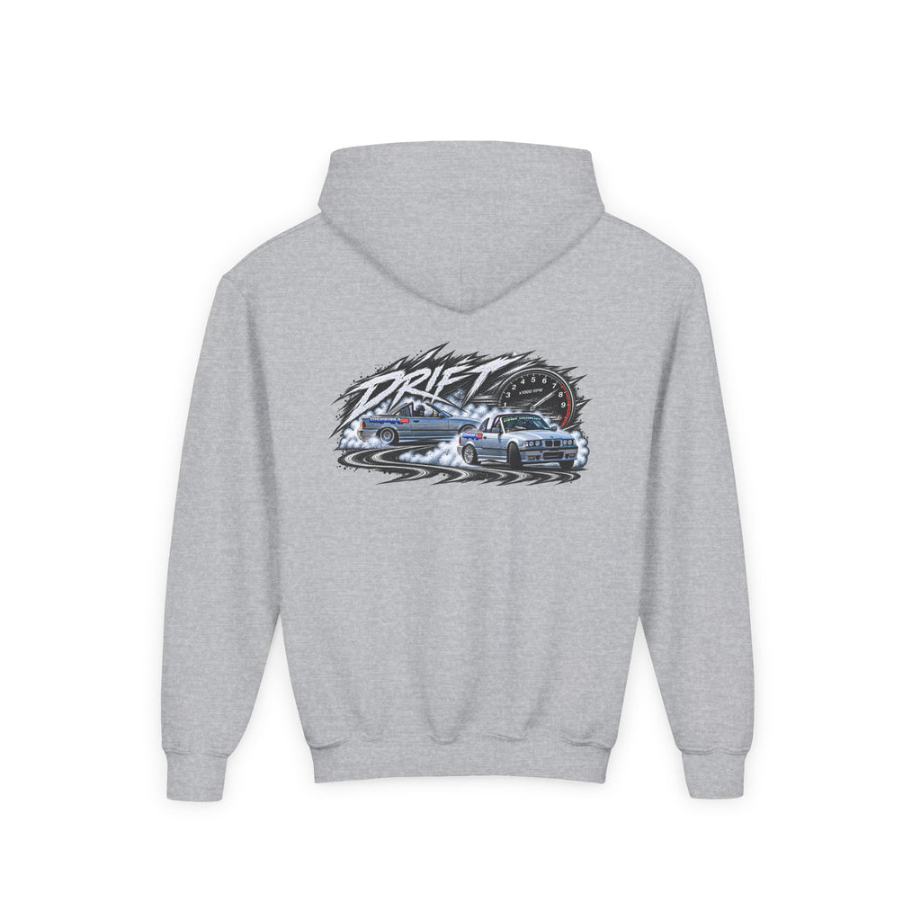 Youth Hoodie – Austin Valentine Drift Front & Back