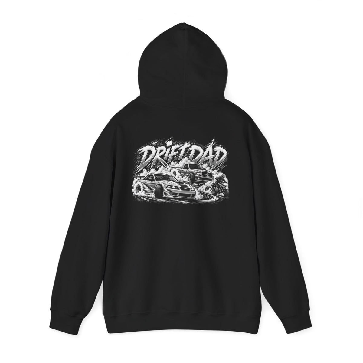 Hooded Sweatshirt Drift Dad Front & Back