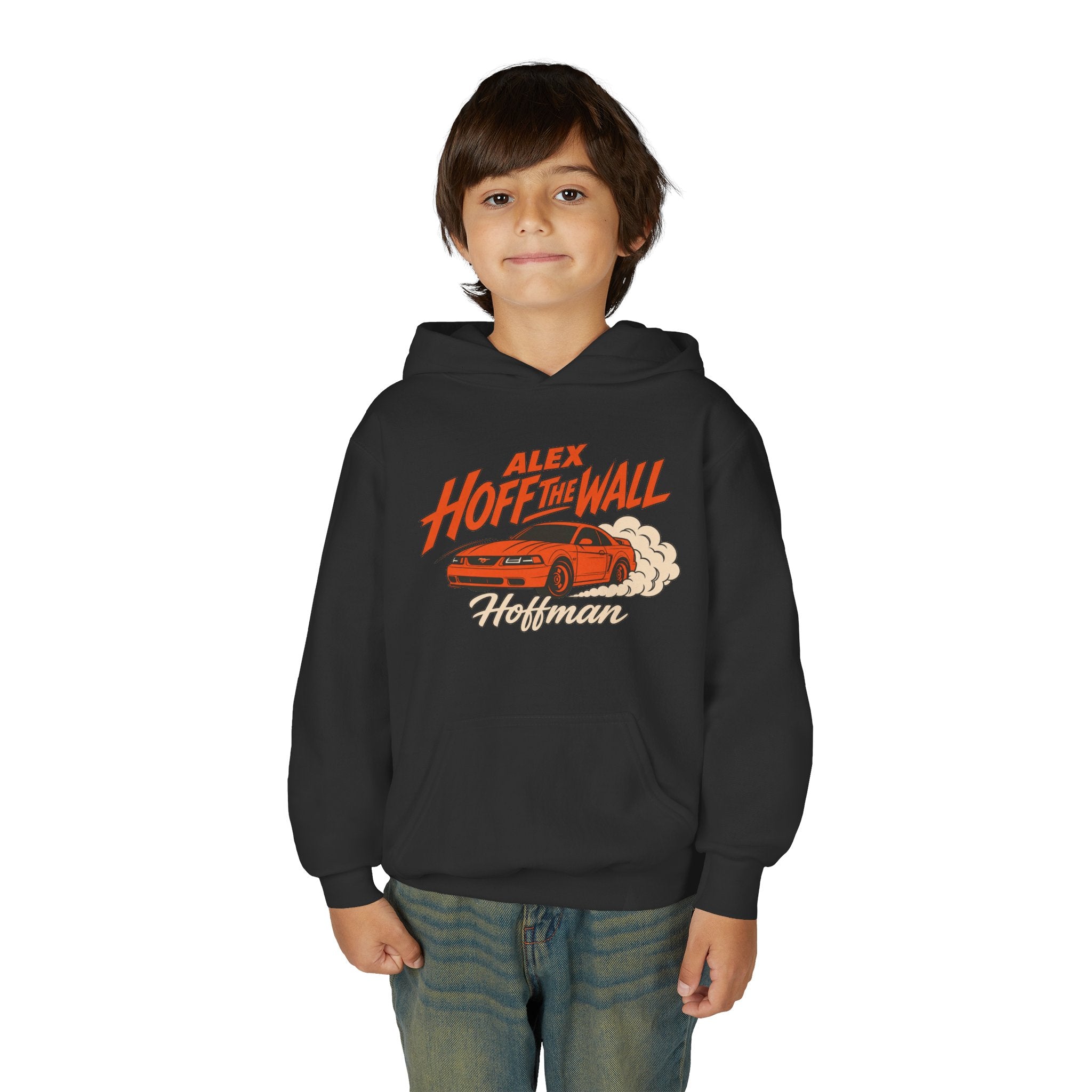 Youth Hoodie – 'Alex Hoff The Wall' Retro