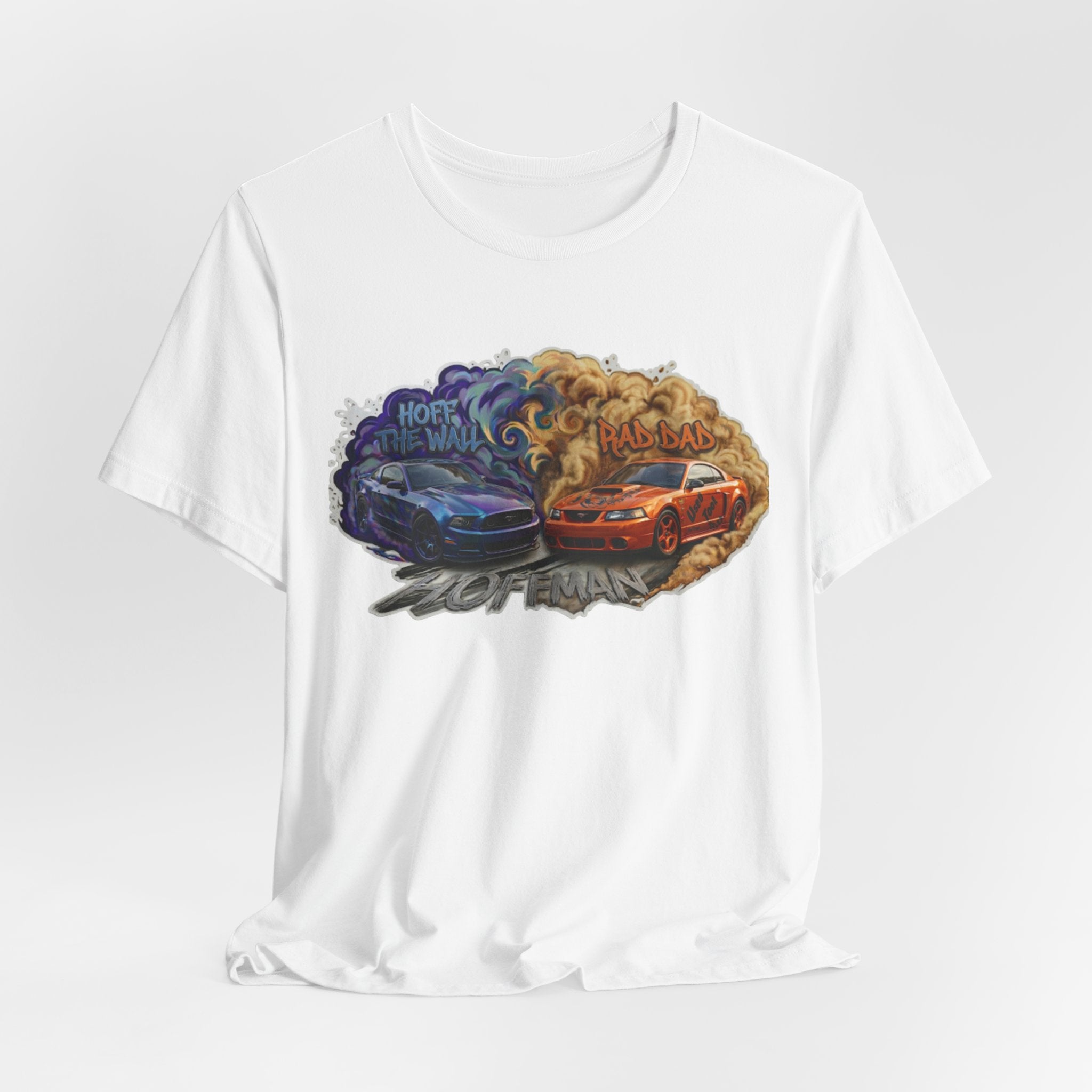 Racing Clash Tee — Night vs Day Muscle Car Graphic Shirt