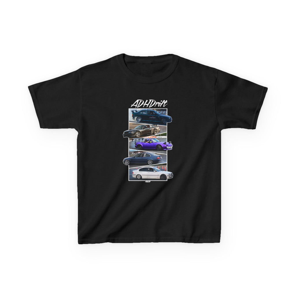 Kids Tee — ADHDrift Cars Front Only