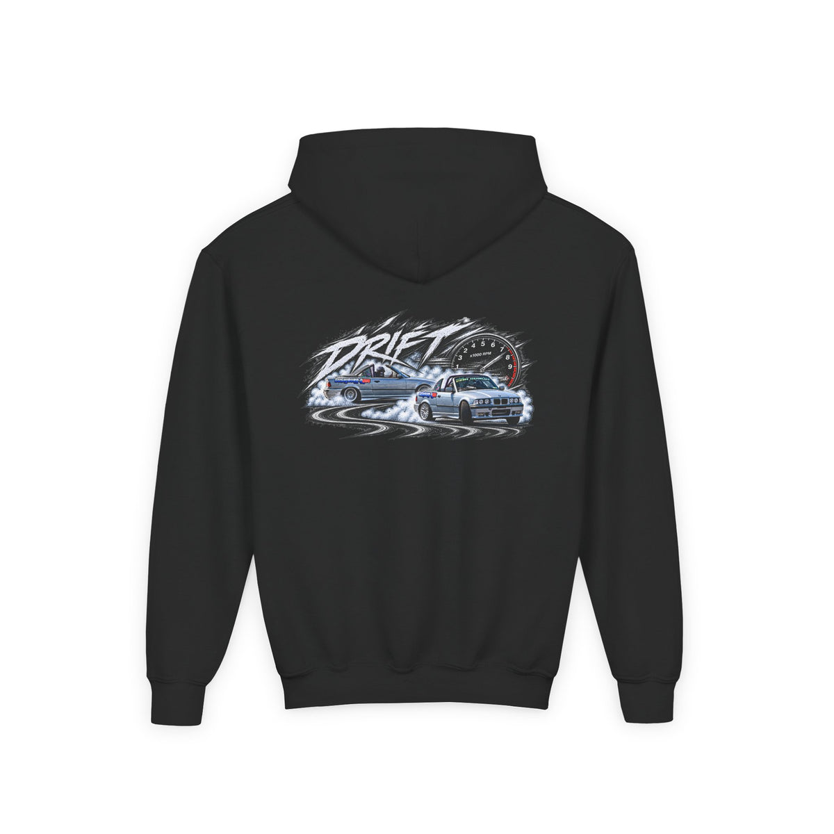 Youth Hoodie – Austin Valentine Drift Front & Back