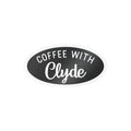 Kiss-Cut Coffee with Clyde Slap Sticker