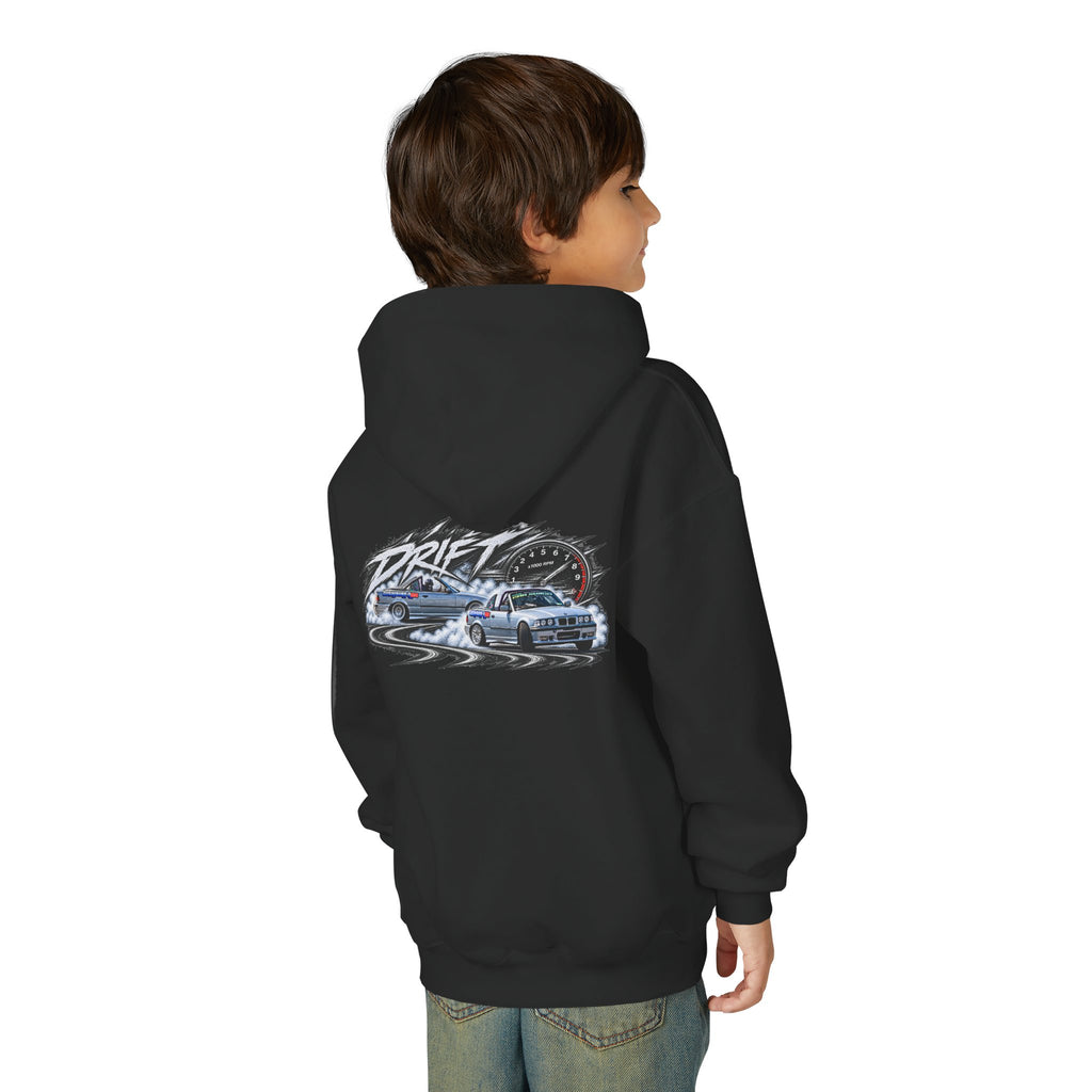 Youth Hoodie – Austin Valentine Drift Front & Back