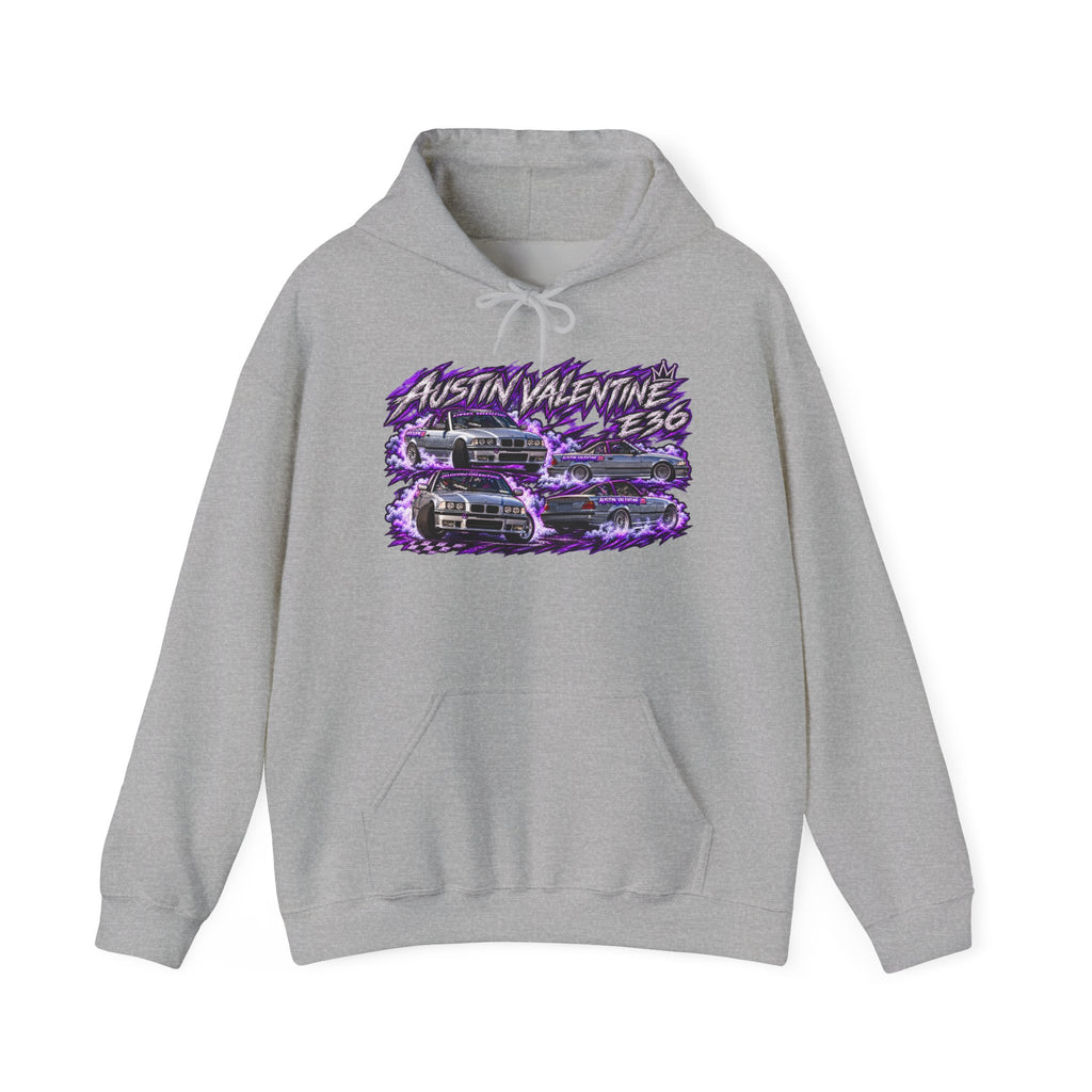 Hooded Sweatshirt Austin Valentine Front Purple