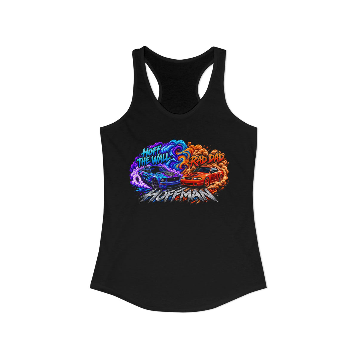 Women's Ideal Racerback Tank-Adam & Alex Smoke