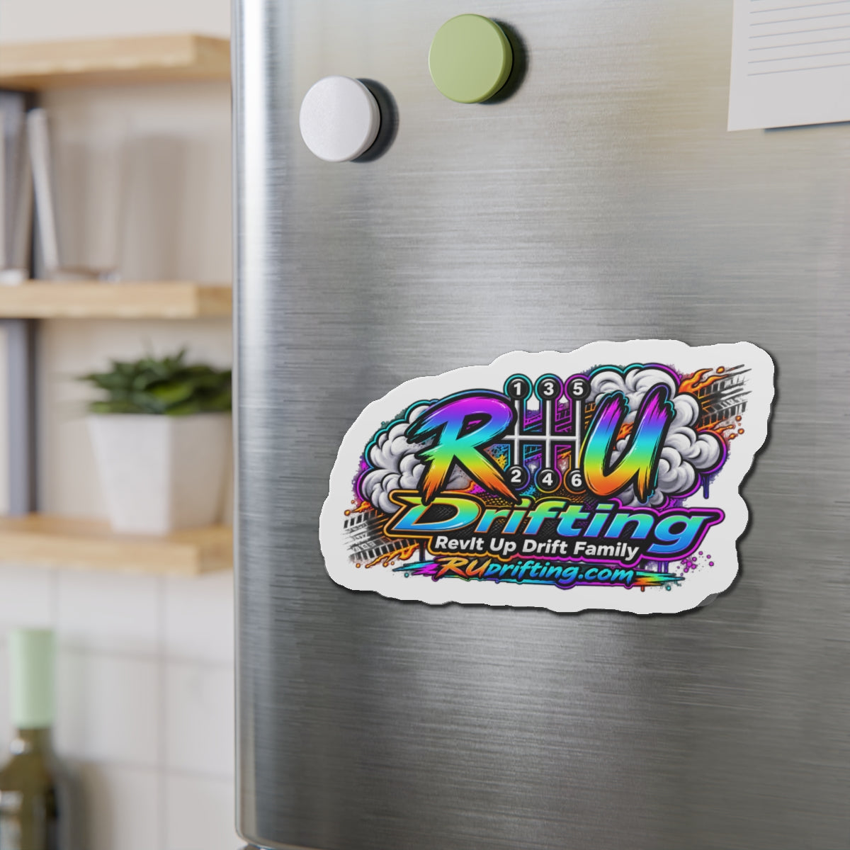 Drifting Crew Die-Cut Magnet — RUDrifting.com