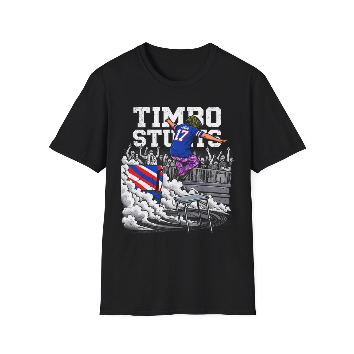 T-shirt TimboStunts Table Jump Front Only