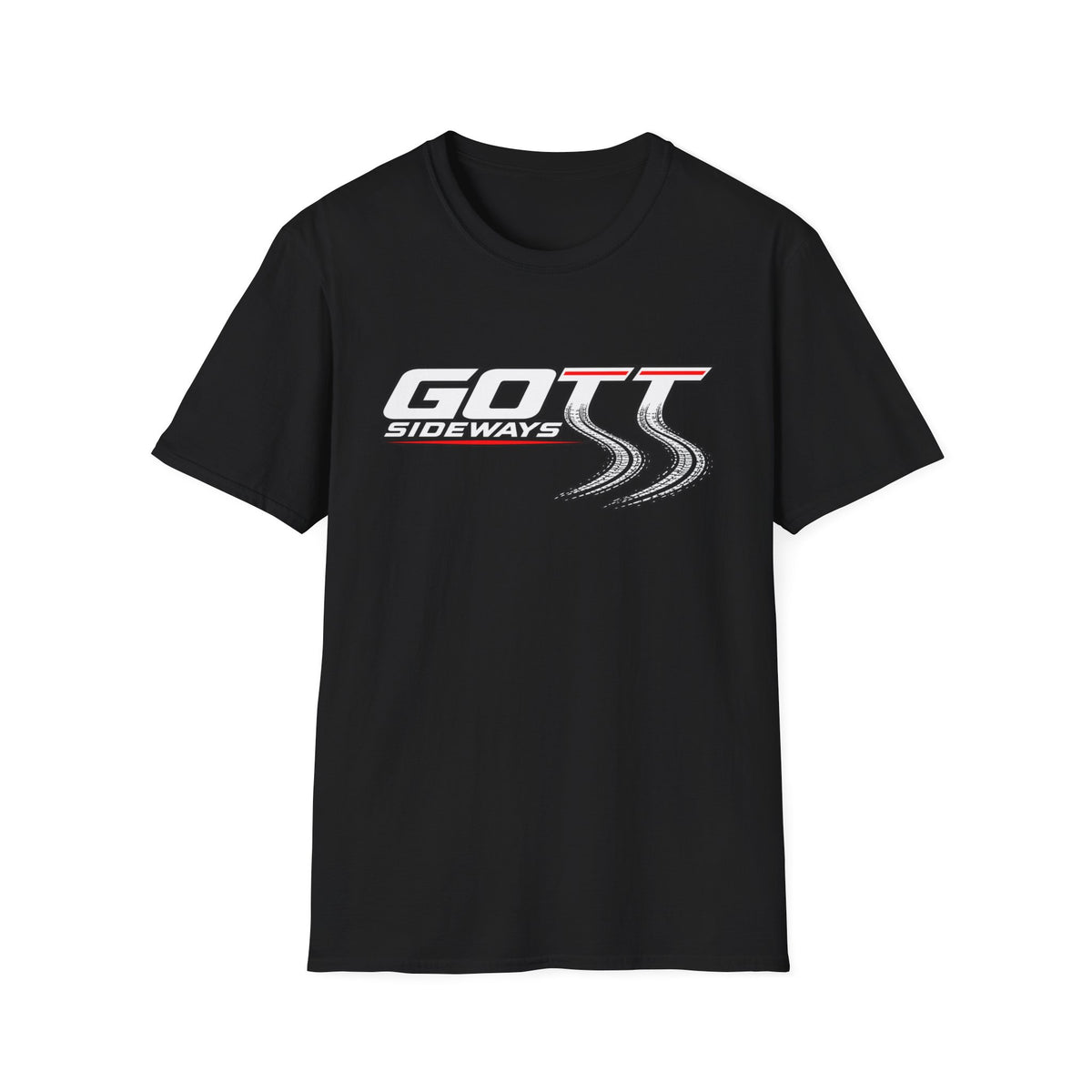T-shirt Gott Sideways Burnout Logo Front Only Black
