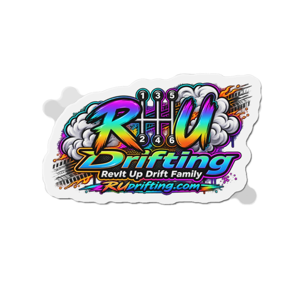 Drifting Crew Die-Cut Magnet — RUDrifting.com