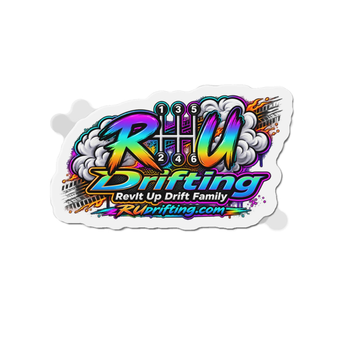 Drifting Crew Die-Cut Magnet — RUDrifting.com