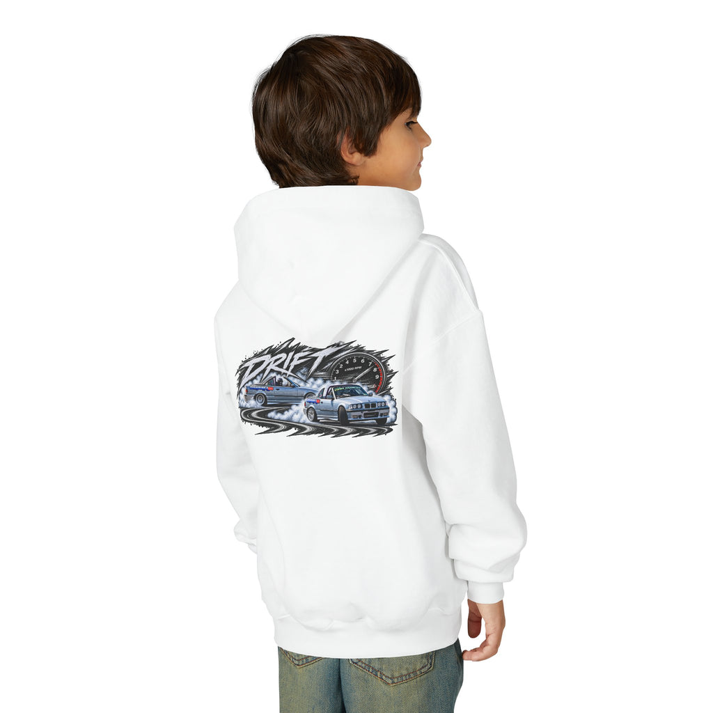 Youth Hoodie – Austin Valentine Drift Front & Back