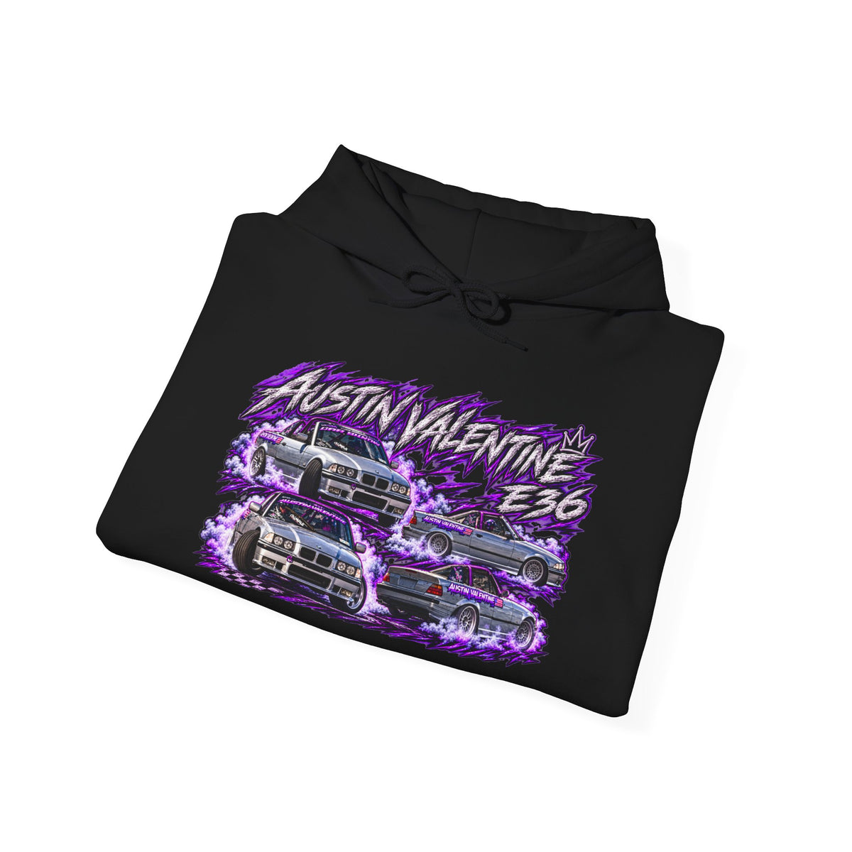 Hooded Sweatshirt Austin Valentine Front Purple