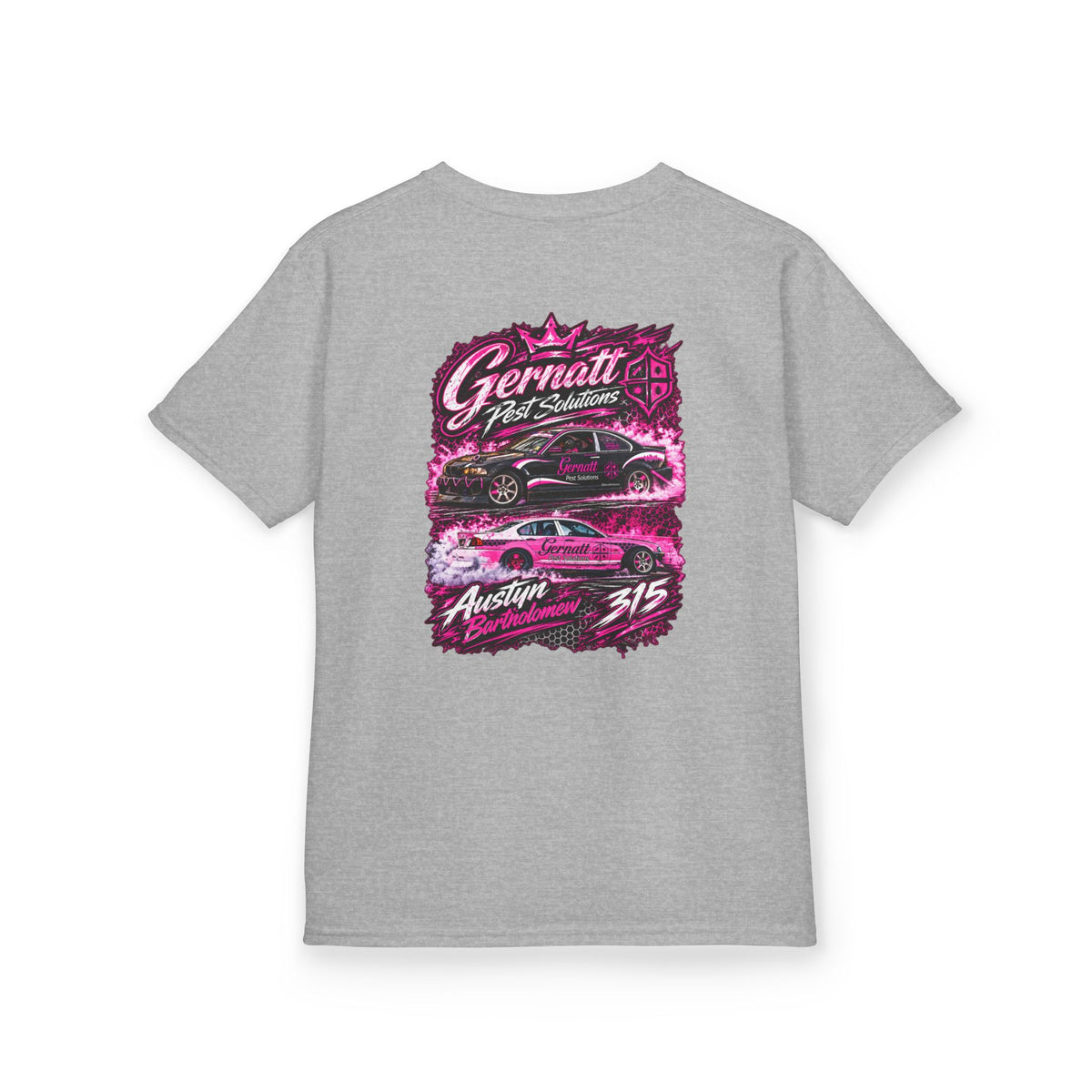 Kids Tee — Austyn Bartholomew Gernatt Front and Back