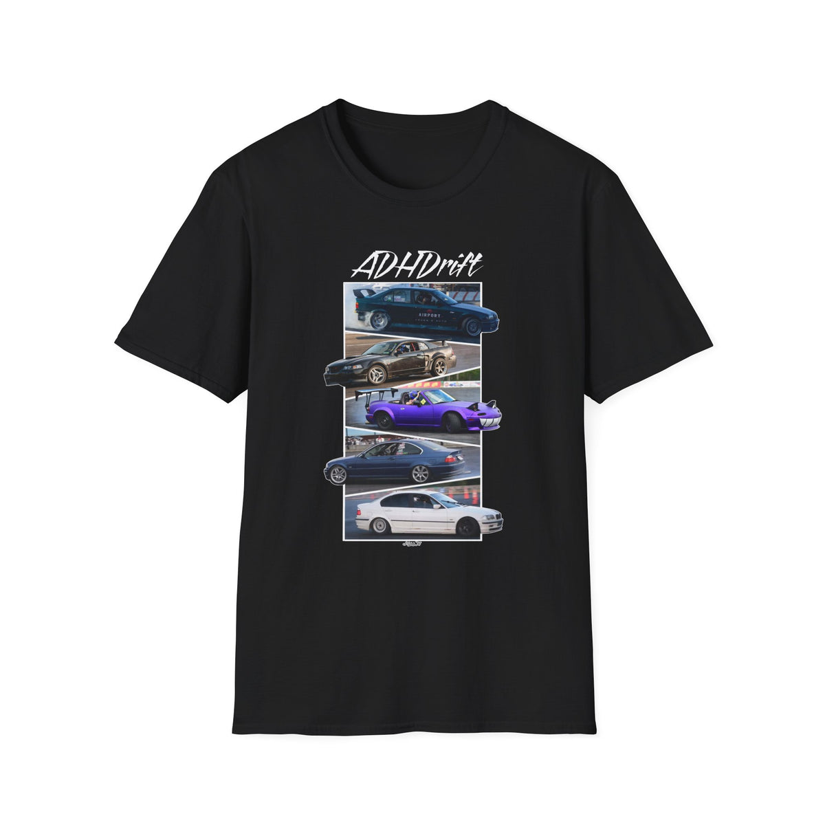 ADHDrift Cars Front Only T-shirt