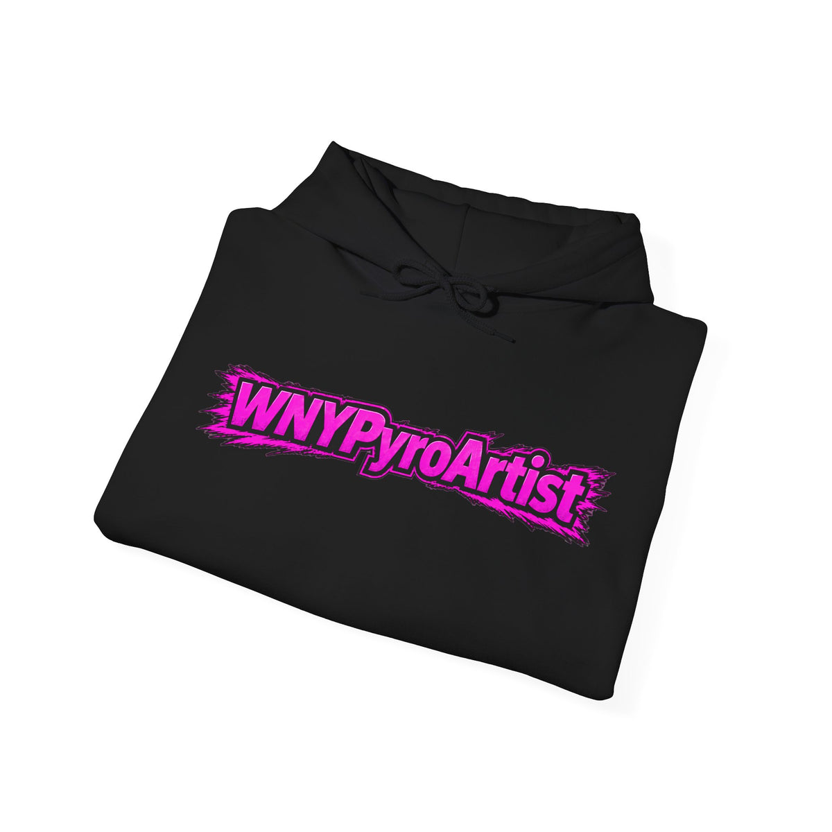 Hooded Sweatshirt WNYPyroArtist Car and Fireworks Front & Back