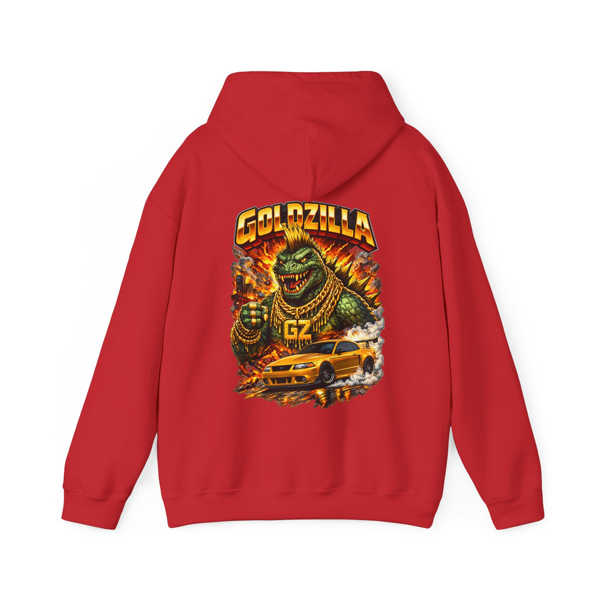 Hooded Sweatshirt Vanstrom GoldZilla Front & Back