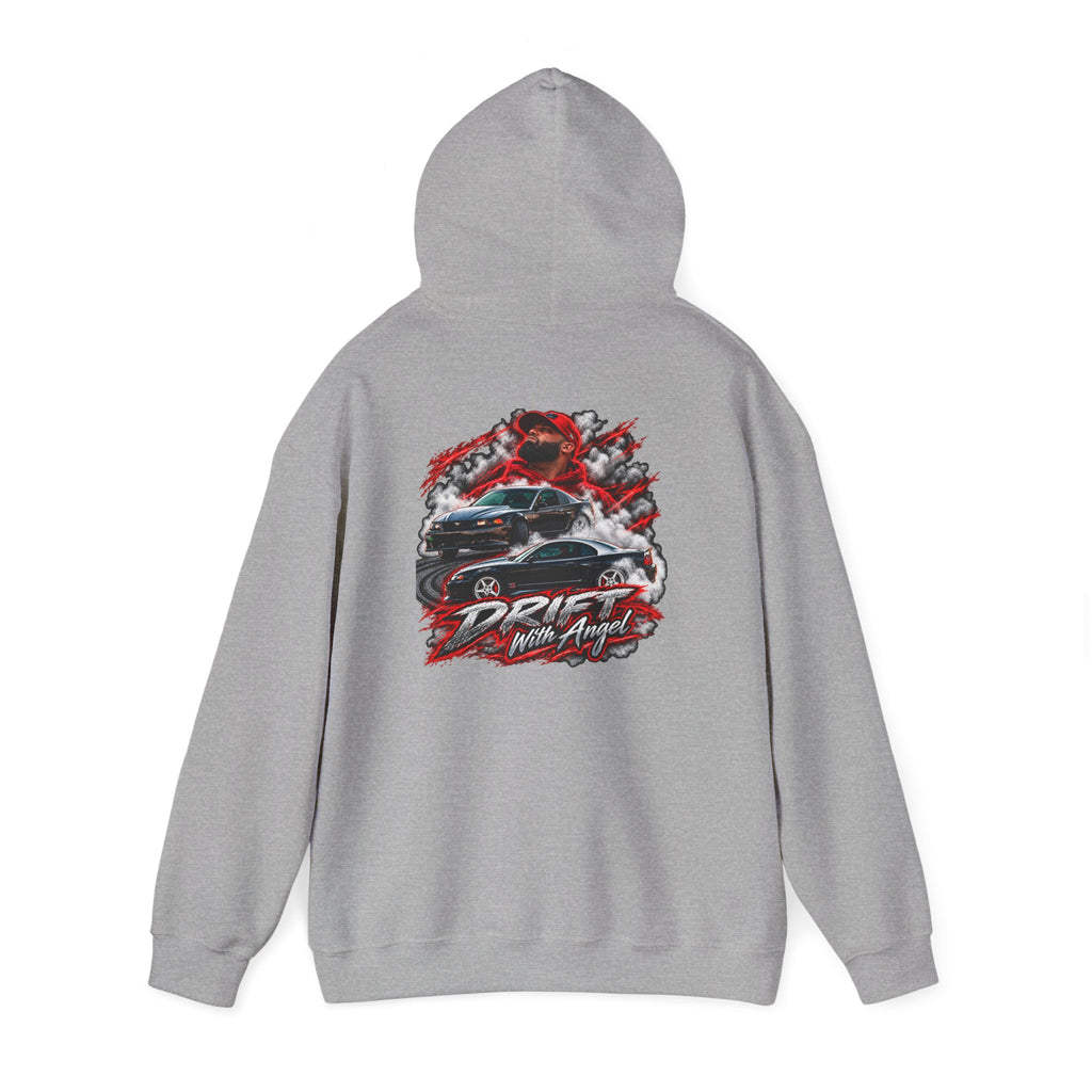 Heavy Blend™ Hooded Sweatshirt Drift N Angel Front & Back