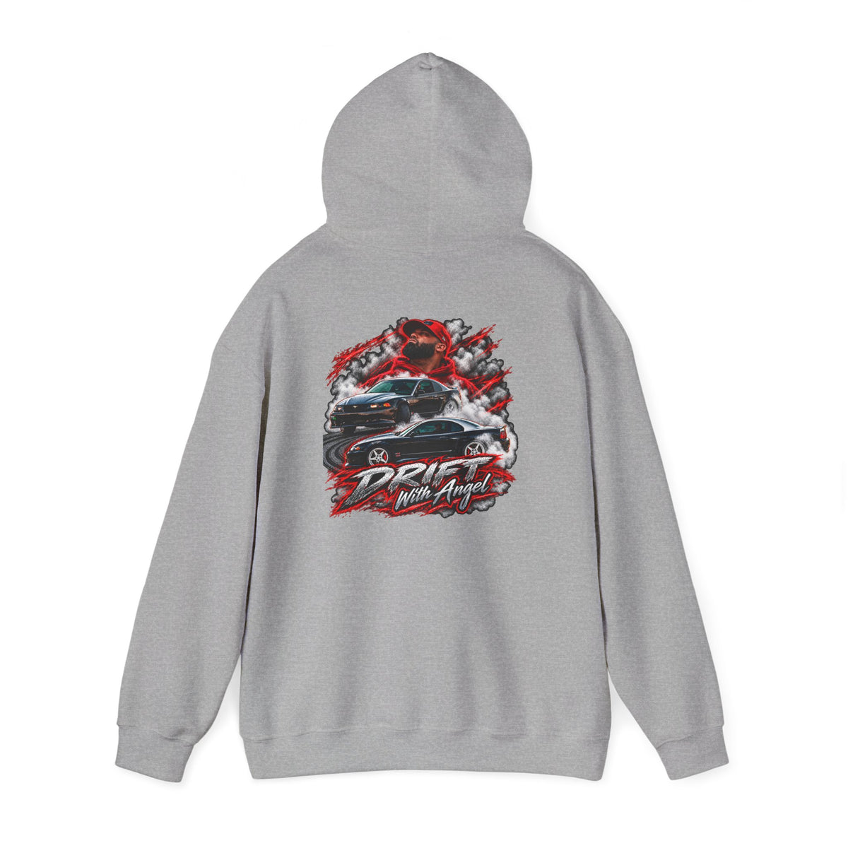 Heavy Blend™ Hooded Sweatshirt Drift N Angel Front & Back