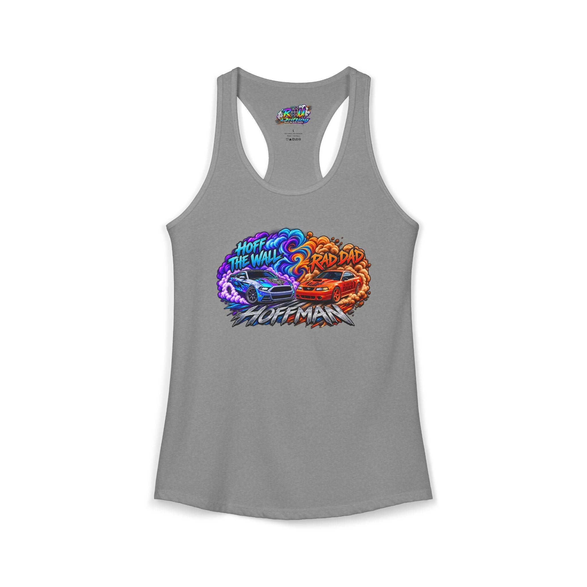 Women's Ideal Racerback Tank-Adam & Alex Smoke
