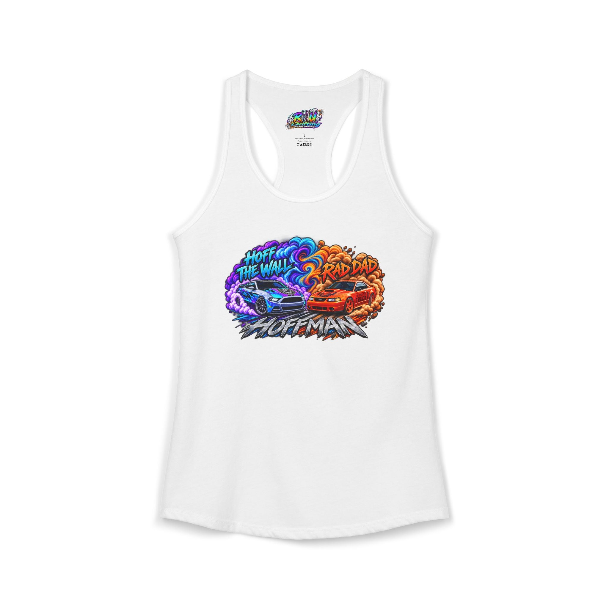 Women's Ideal Racerback Tank-Adam & Alex Smoke