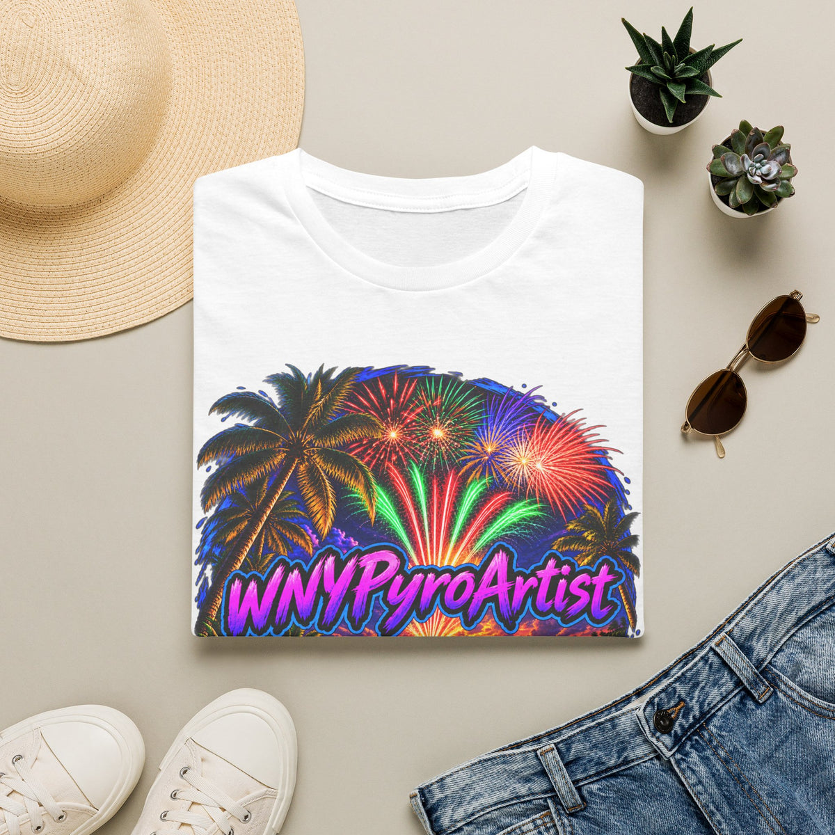 Unisex Softstyle T-Shirt WNYPyroArtist PyroPaul water