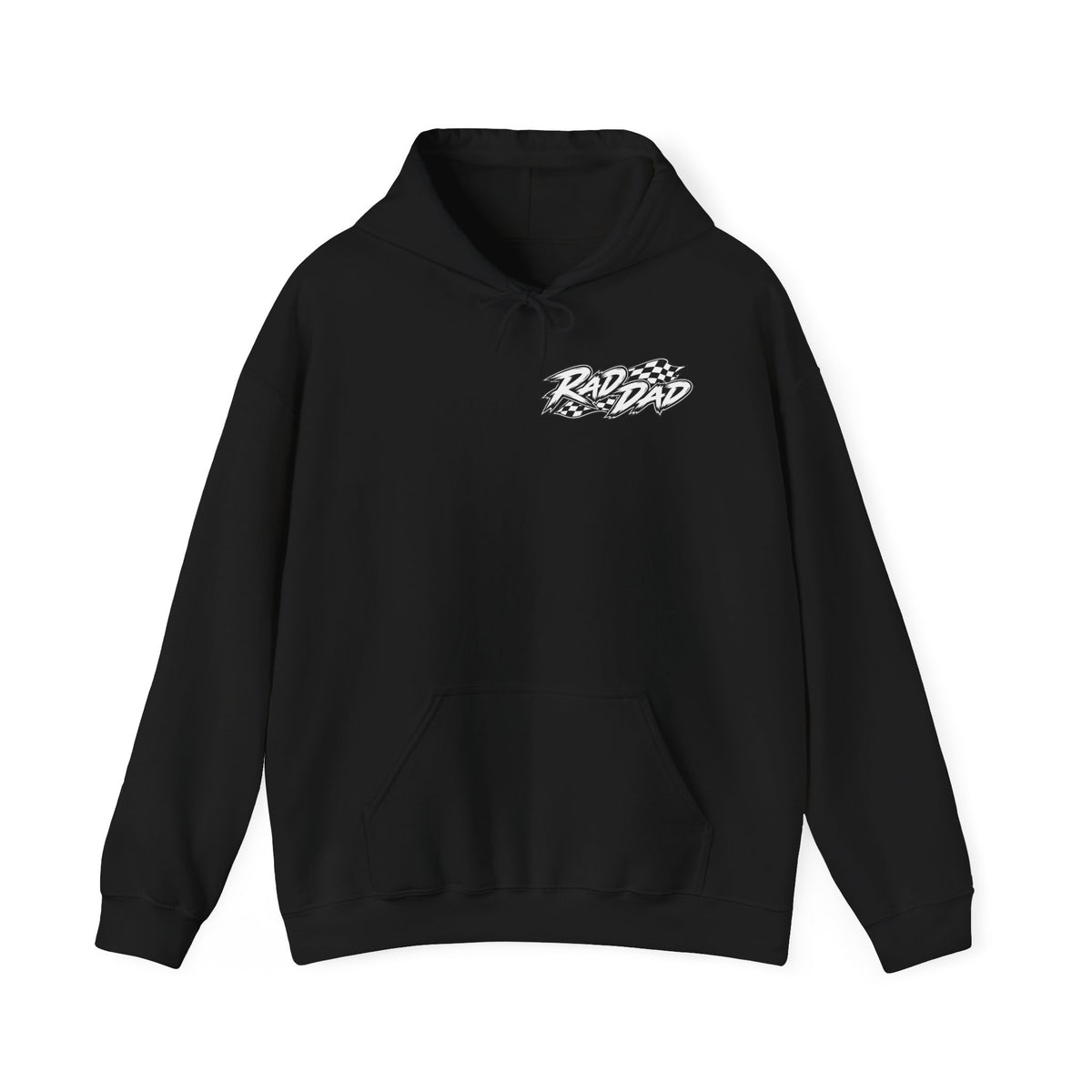 Hooded Sweatshirt Rad Dad Don't Be Boring Front & Back