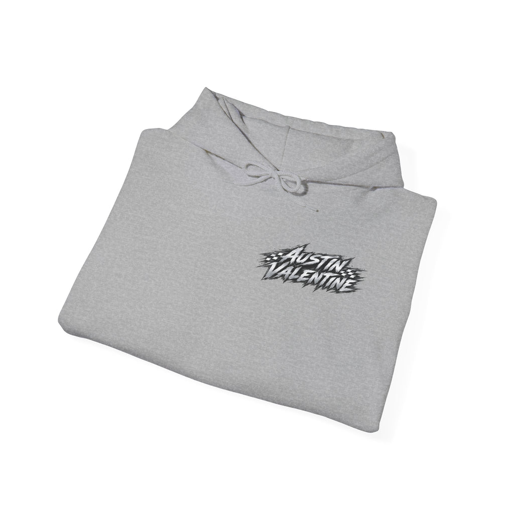 Unisex Heavy Blend™ Hooded Sweatshirt Austin Valentine Drift Front & Back