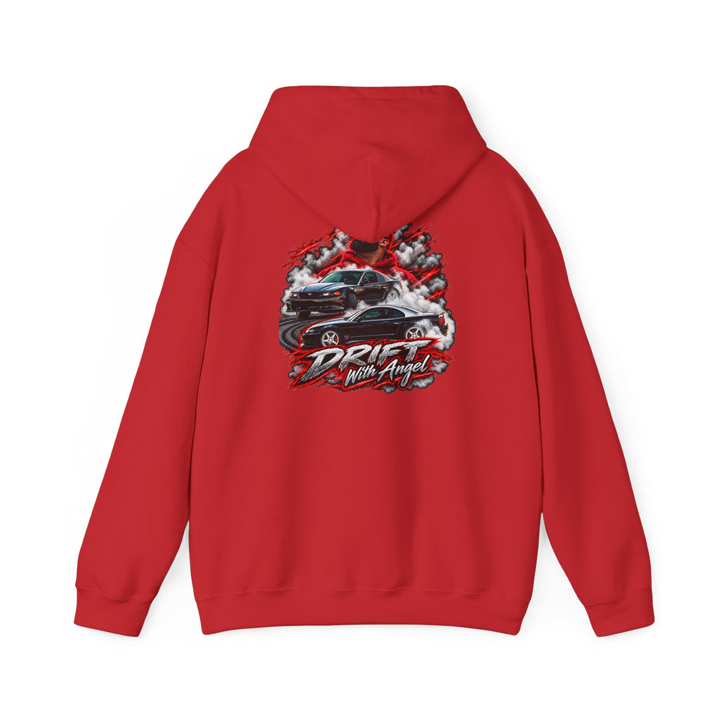 Heavy Blend™ Hooded Sweatshirt Drift N Angel Front & Back